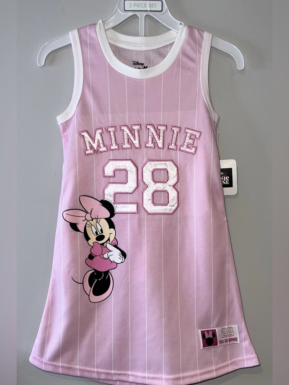Disney Minnie Mouse 2-Piece Jersey Dress and Shorts Set Size 4